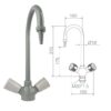 Лабораторный кран-смеситель Stegler KS-310G